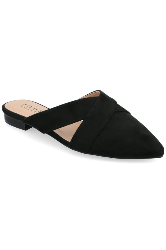 Womens Giada Slip On Almond Toe Mules Flats