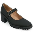 thumbnail image 1 of Journee Womens Gladys Treaded Outsole Mary Jane Pumps, 1 of 10