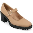thumbnail image 1 of Journee Womens Gladys Treaded Outsole Mary Jane Pumps, 1 of 10