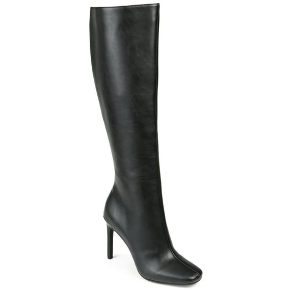 Journee Womens Glenda-WC Wide Calf Stiletto Heel Boots