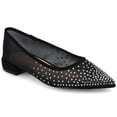 thumbnail image 1 of Journee Womens Gracelynn Pointed Toe Evening Ballet Comfort Flats, 1 of 10