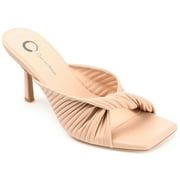 Journee Womens Greer Open Toe High Stiletto Sandals