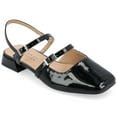 thumbnail image 1 of Journee Womens Gretchenn Multi Strap Square Toe Mary Jane Flats, 1 of 10