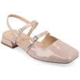 thumbnail image 1 of Journee Womens Gretchenn Multi Strap Square Toe Mary Jane Flats, 1 of 9