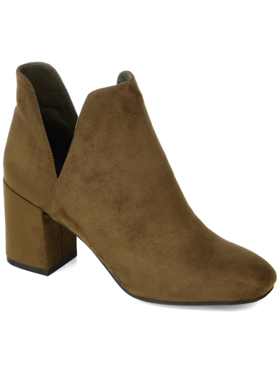 Womens Gwenn Pull On Block Heel Booties