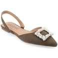 thumbnail image 1 of Journee Womens Hannae Sling Back Pointed Toe Flats, Widths Available, 1 of 9