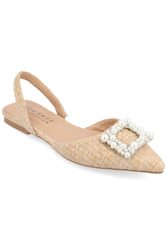 Womens Hannae Sling Back Pointed Toe Flats, Widths Available