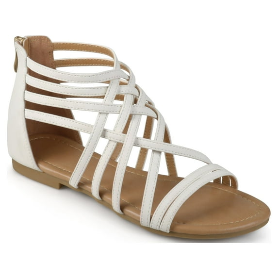 Journee Womens Hanni Gladiator Flat Sandals, Widths Available