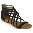 thumbnail image 1 of Journee Womens Hanni Gladiator Flat Sandals, Widths Available, 1 of 10