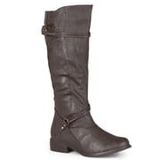 Journee Womens Harley Stacked Heel Riding Boots