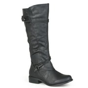 Journee Womens Harley Stacked Heel Riding Boots