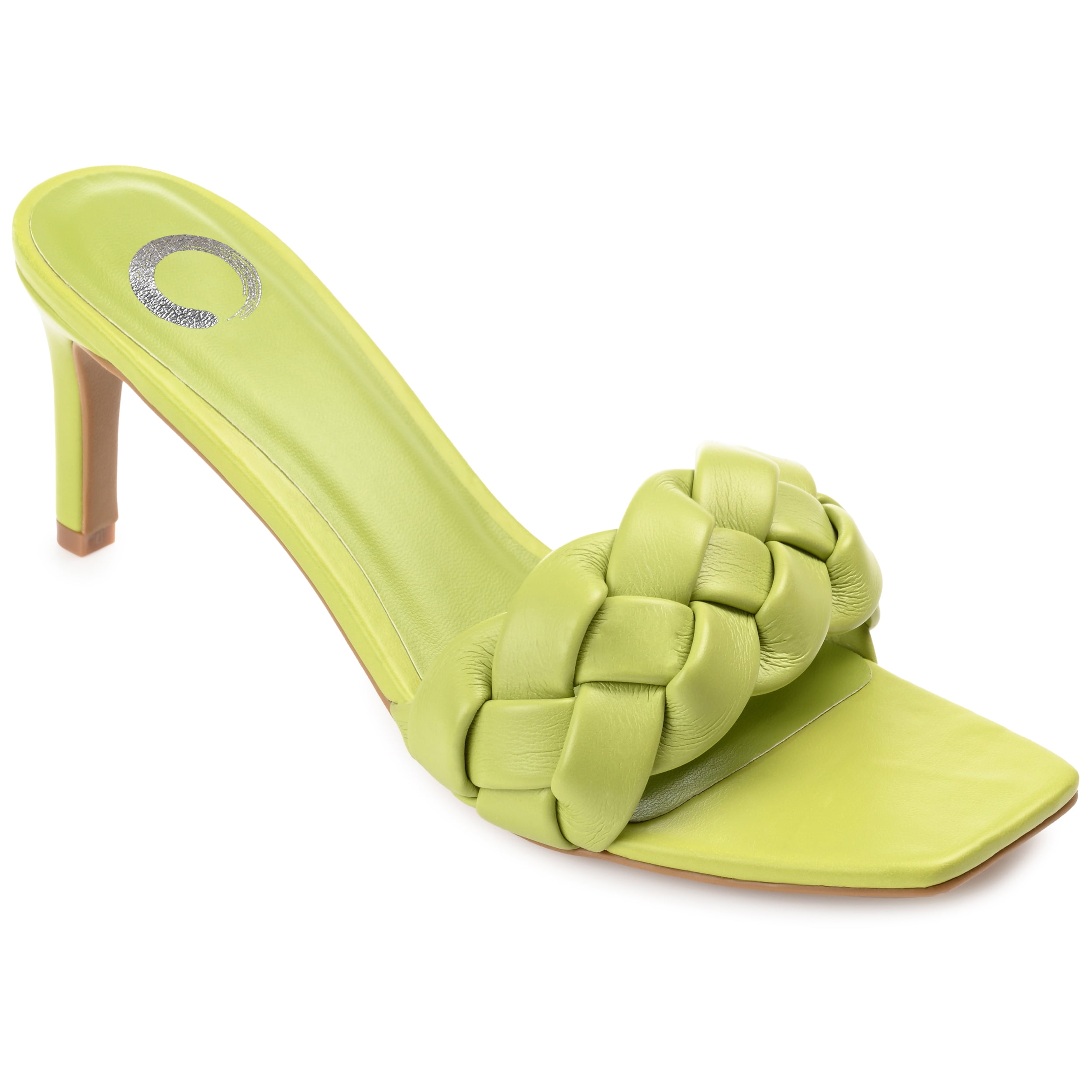 Journee Womens Hattie Open Toe Mid Stiletto Sandals