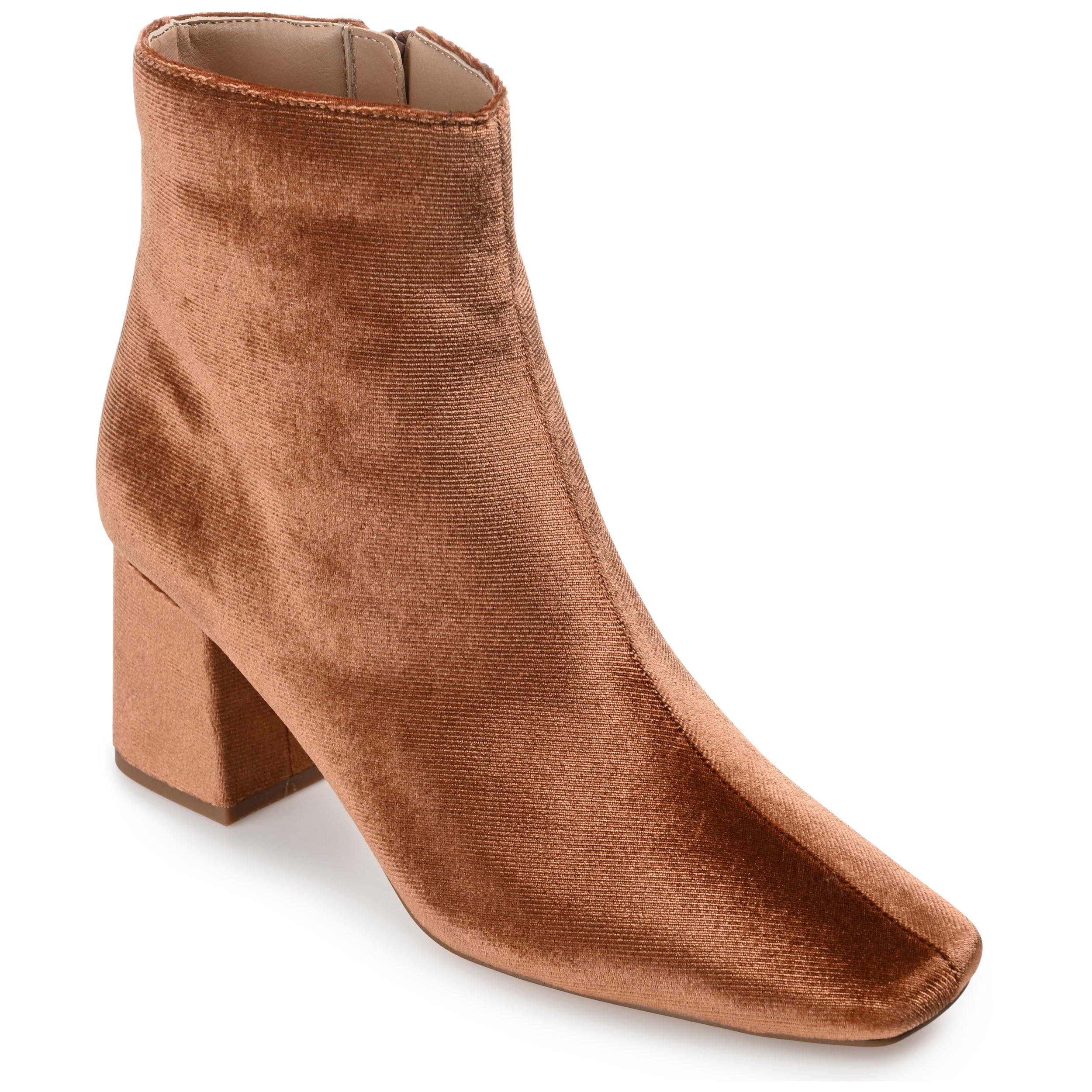 Journee Womens Hazara Square Toe Block Heel Ankle Booties, Widths Available