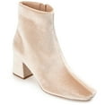 thumbnail image 1 of Journee Womens Hazara Square Toe Block Heel Ankle Booties, Widths Available, 1 of 10