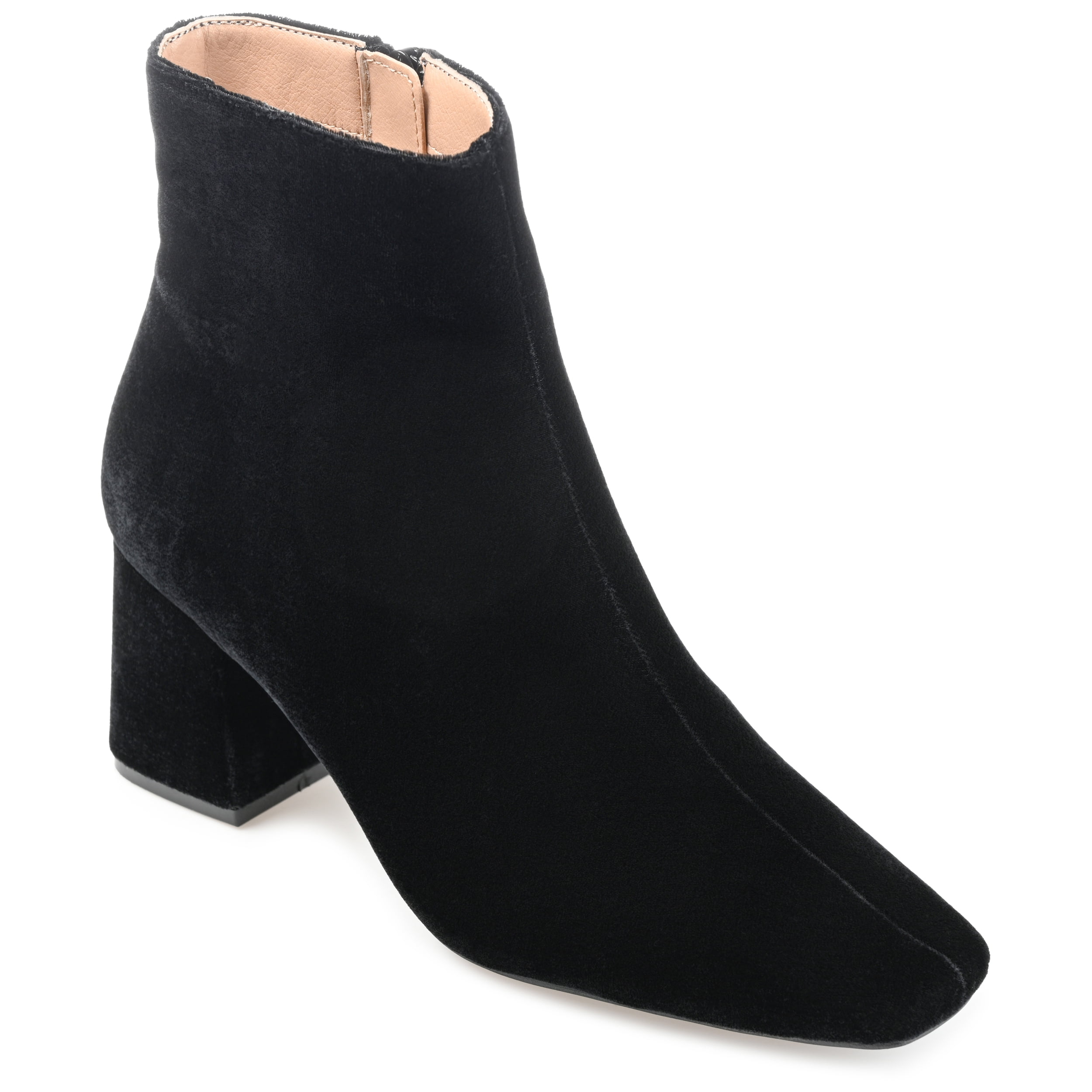 Journee Womens Hazara Square Toe Block Heel Ankle Booties, Widths Available