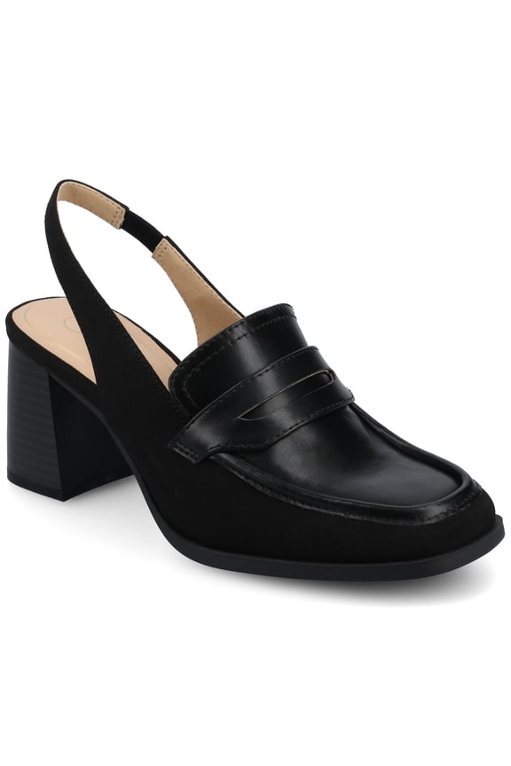 Womens Henrika Moc Toe Open Heel Comfort Pumps