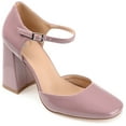 thumbnail image 1 of Journee Womens Hesster Mary Jane Mid Block Heel Square Toe Pumps, Widths Available, 1 of 10
