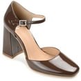thumbnail image 1 of Journee Womens Hesster Mary Jane Mid Block Heel Square Toe Pumps, Widths Available, 1 of 10