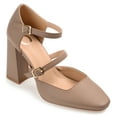 thumbnail image 1 of Journee Womens Isadorah Mary Jane Mid Block Heel Square Toe Pumps, Widths Available, 1 of 10