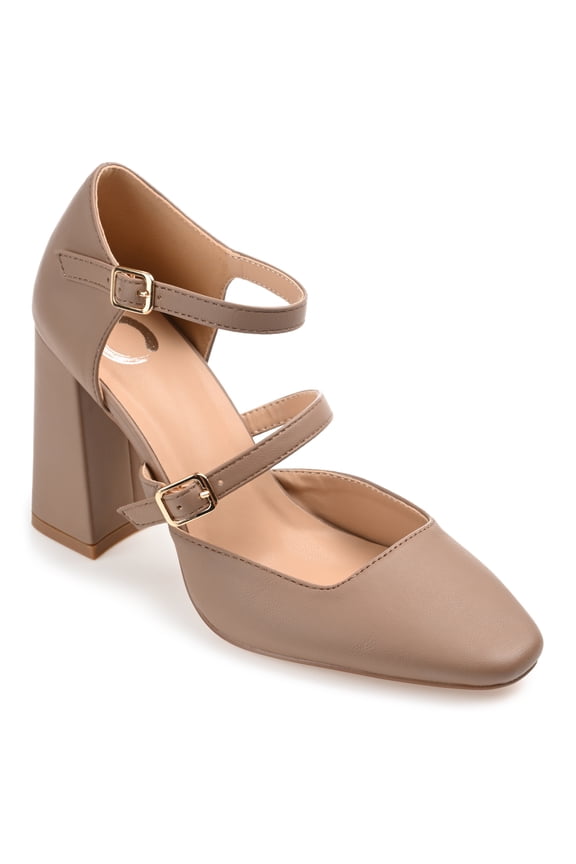 Womens Isadorah Mary Jane Mid Block Heel Square Toe Pumps, Widths Available