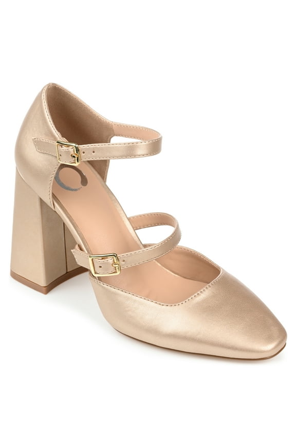 Womens Isadorah Mary Jane Mid Block Heel Square Toe Pumps, Widths Available