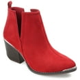 thumbnail image 1 of Journee Womens Issla Pull On Stacked Heel Booties, Widths Available, 1 of 10