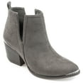 thumbnail image 1 of Journee Womens Issla Pull On Stacked Heel Booties, Widths Available, 1 of 10