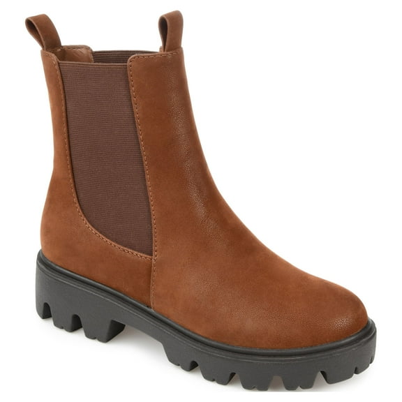 Journee Womens Ivette Pull On Block Heel Booties