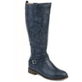 thumbnail image 1 of Journee Womens Ivie Extra Wide Calf Stacked Heel Riding Boots, 1 of 10