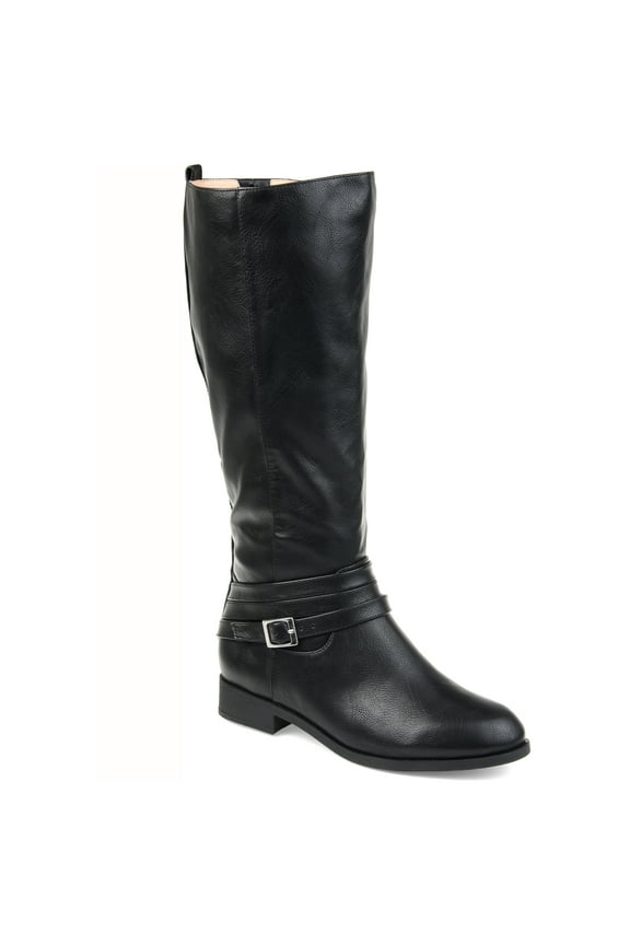 Womens Ivie Extra Wide Calf Stacked Heel Riding Boots