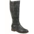 thumbnail image 1 of Journee Womens Ivie Wide Calf Stacked Heel Riding Boots, 1 of 10