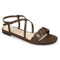 thumbnail image 1 of Journee Womens Jalia Multi Strap Flat Sandals, 1 of 10