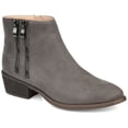 thumbnail image 1 of Journee Womens Jayda Inside Zip Stacked Heel Booties, 1 of 10