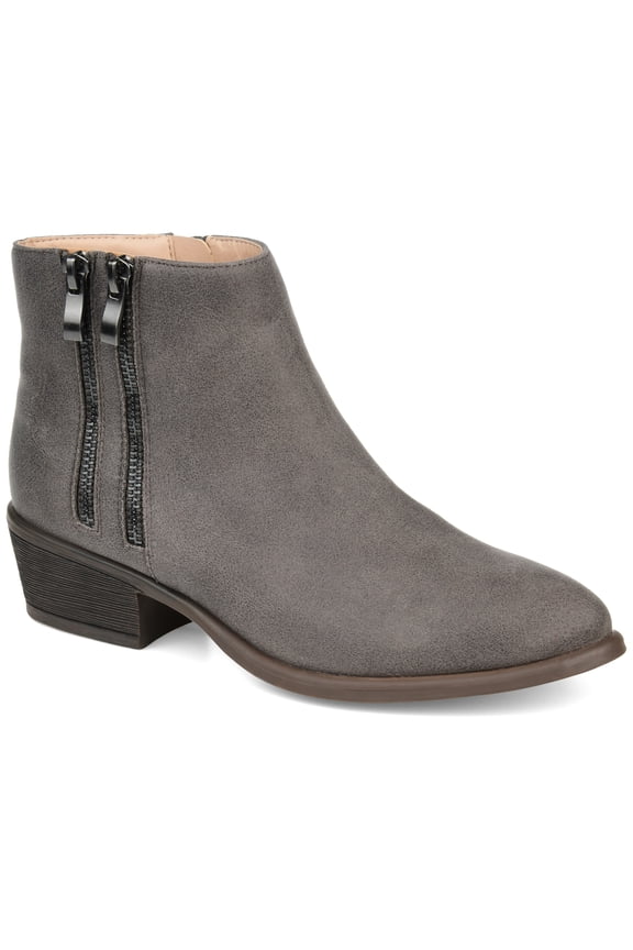 Womens Jayda Inside Zip Stacked Heel Booties