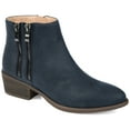 thumbnail image 1 of Journee Womens Jayda Inside Zip Stacked Heel Booties, 1 of 10