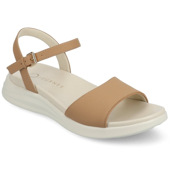 Journee Womens Jaylee Ankle Strap and Buckle Sandals