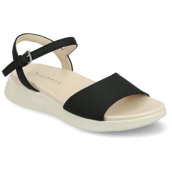 Journee Womens Jaylee Ankle Strap and Buckle Sandals