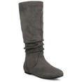 thumbnail image 1 of Journee Womens Jayne Wide Calf Round Toe Riding Boots, 1 of 9