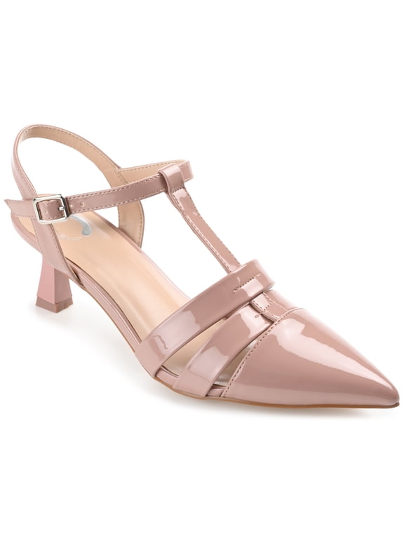 Womens Jazlynn Buckle Kitten Heel Pointed Toe Pumps, Widths Available