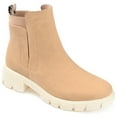thumbnail image 1 of Journee Womens Jeeva Inside Zip Block Heel Booties, 1 of 10