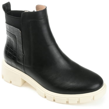Journee Womens Jeeva Inside Zip Block Heel Booties