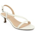 thumbnail image 1 of Journee Womens Jemry Crossover Strap Kitten Heel Dress Sandals, 1 of 10