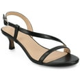 thumbnail image 1 of Journee Womens Jemry Crossover Strap Kitten Heel Dress Sandals, 1 of 10