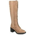 thumbnail image 1 of Journee Womens Jenicca Stacked Heel Knee High Boots, 1 of 10