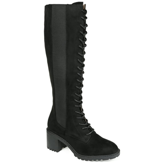 Journee Womens Jenicca Stacked Heel Knee High Boots