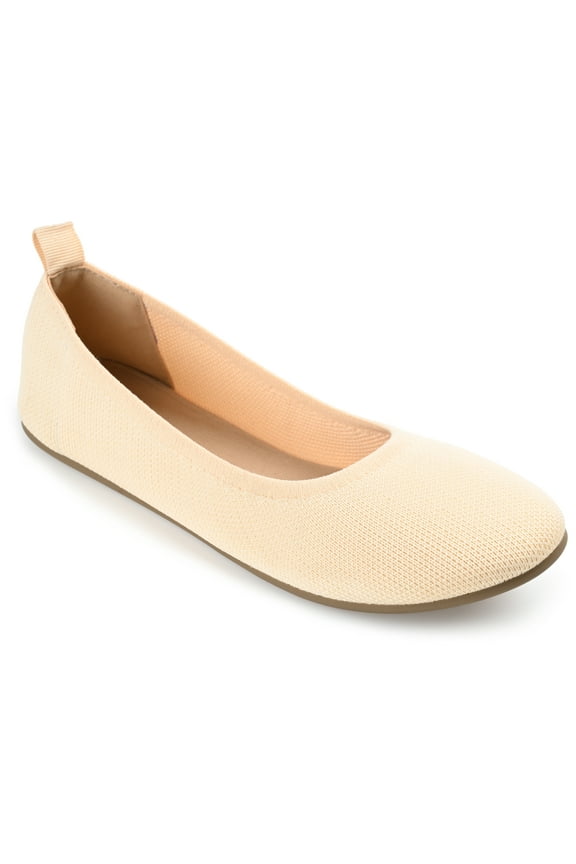 Womens Jersie Knit Foldable Round Toe Slip On Dress Flats, Widths Available