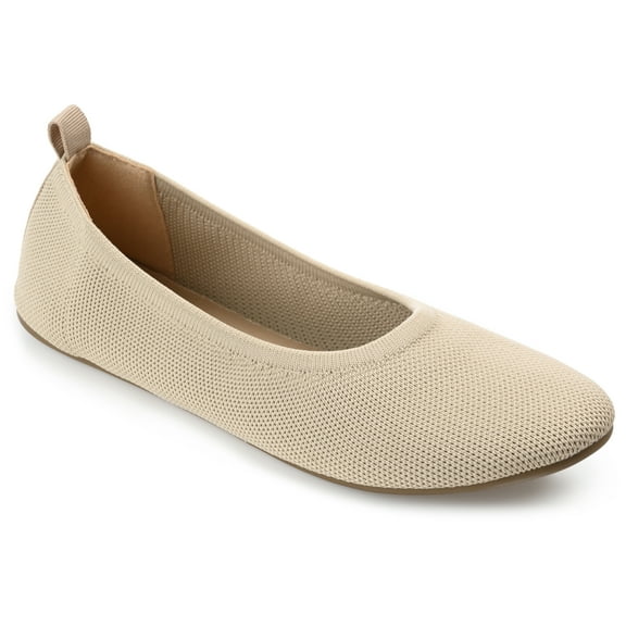 Journee Womens Jersie Knit Foldable Round Toe Slip On Dress Flats, Widths Available