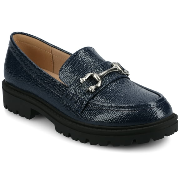 Journee Womens Jessamey Treaded Outsole Loafer, Widths Available