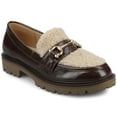 thumbnail image 1 of Journee Womens Jessamey Treaded Outsole Loafer, Widths Available, 1 of 9