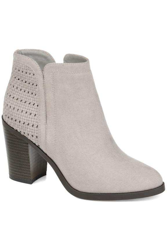 Womens Jessica Inside Zip Stacked Heel Booties